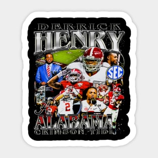 Derrick Henry College Vintage Bootleg Sticker